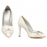 Women stylish, elegant shoes 1282 white fildes