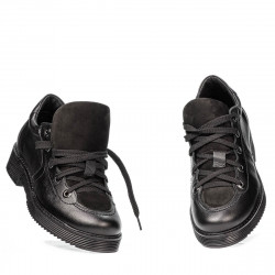 Women casual shoes 6026 black combined