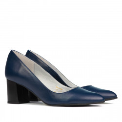 Women stylish, elegant shoes 1283 indigo
