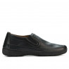Women loafers, moccasins (large size) 6000ms black