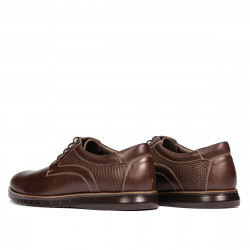 Pantofi casual 929 brown combined