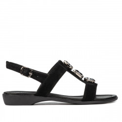 Women sandals 5073 black velour