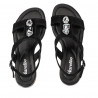 Women sandals 5073 black velour