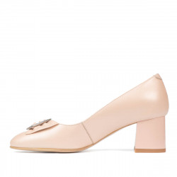 Women stylish, elegant shoes 1274 pudra pearl