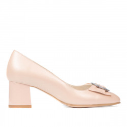 Women stylish, elegant shoes 1274 pudra pearl