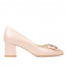 Women stylish, elegant shoes 1274 pudra pearl