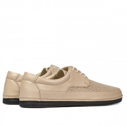 Men loafers, moccasins 921 beige