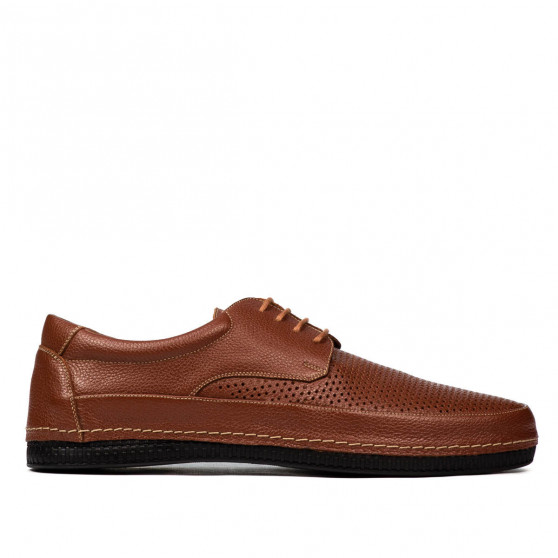 Men loafers, moccasins 921 brown
