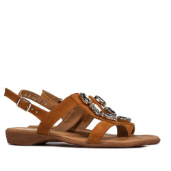 Women sandals 5073 camel velour