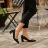 Women stylish, elegant shoes 1283 black