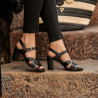 Women sandals 1284 black lifestyle