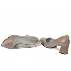 Women stylish, elegant shoes 1283 cappuccino