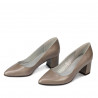 Women stylish, elegant shoes 1283 cappuccino