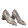 Women stylish, elegant shoes 1283 cappuccino