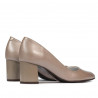 Women stylish, elegant shoes 1283 cappuccino