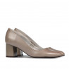 Women stylish, elegant shoes 1283 cappuccino