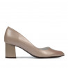 Women stylish, elegant shoes 1283 cappuccino