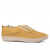 Women loafers, moccasins 6034 yellow