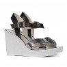 Women sandals 5081 silver combined