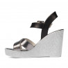 Women sandals 5081 silver combined