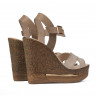Women sandals 5078 beige+golden