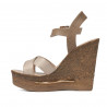 Women sandals 5078 beige+golden