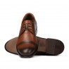 Men stylish, elegant shoes 930 a brown
