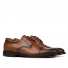Men stylish, elegant shoes 930 a brown