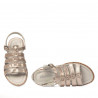 Women sandals 5077 pink pearl