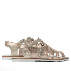 Women sandals 5077 pink pearl