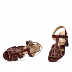 Women sandals 1284 bordo