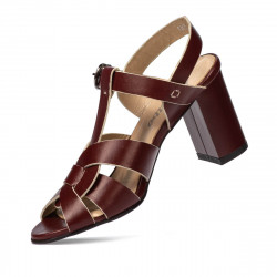 Women sandals 1284 bordo