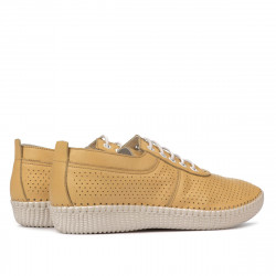 Women loafers, moccasins 6034-1 yellow