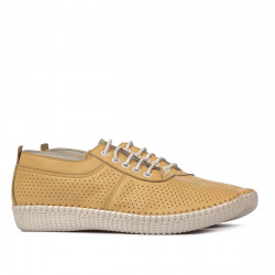 Women loafers, moccasins 6034-1 yellow