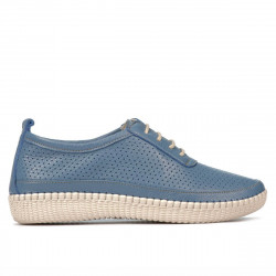 Women loafers, moccasins 688 bleu