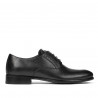 Men stylish, elegant shoes 932 black