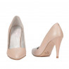 Women stylish, elegant shoes 1246 nude