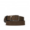 Men belt 54b bicolored black+brown