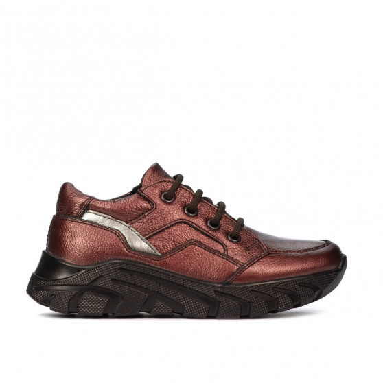 Small children shoes 72c bordo pearl