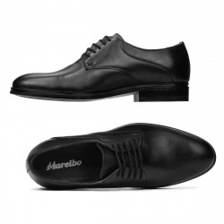 Men stylish, elegant shoes 933 black