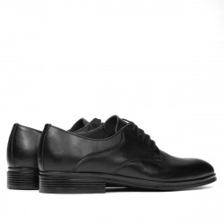 Men stylish, elegant shoes 933 black