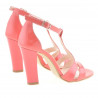 Women sandals 1239s patent red coral