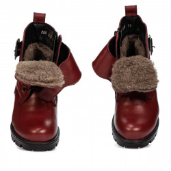 Children boots 3025 burgundy