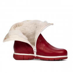 Small children knee boots 107c red combined