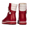 Small children knee boots 107c red combined