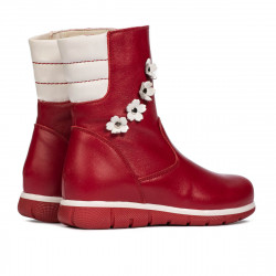Small children knee boots 107c red combined