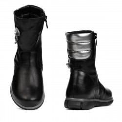 Small children knee boots 107c black combined