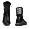 Small children knee boots 107c black combined