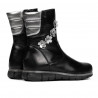 Small children knee boots 107c black combined