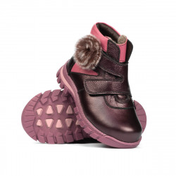 Small children boots 104c purple pearl combined
